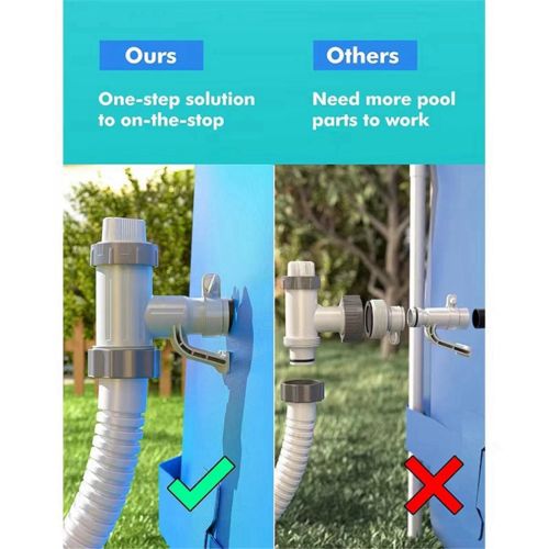 Adaptador de manguera para piscina elevada (2 unidades) 1