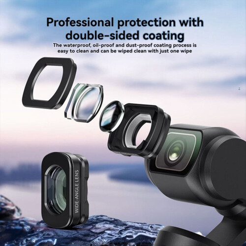 Magnetic Enlarged Wide-Angle Filter for Pocket 3 Accessories 1