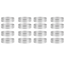 8 kpl kakkumuusserengas pyöreä kaksinkertaisesti pyöritelty metallirengas 8 cm
