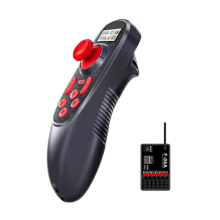 -650 Trasmettitore radio a 6 canali 2.4G con schermo a colori Ricevitore F-06A