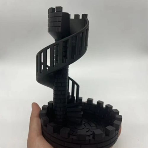 Dice Castle Tower Dice Tower Castle Stairs for Desktop Ornaments A 2