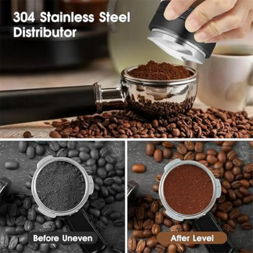 51 mm espressotillbehörssats, espressodistribution 1