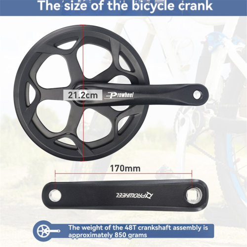 Σετ στροφάλων ποδηλάτου 170mm Universal Set Set Set Set 48T 2