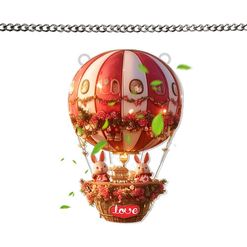 Tentures de vitrail, ballons à Air chaud, décorations de-SCG0971