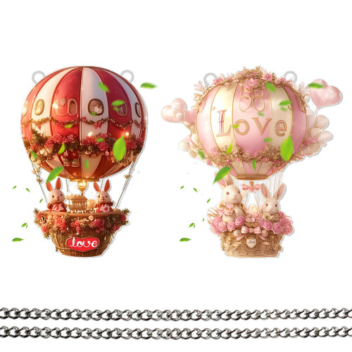Tentures de vitrail, ballons à Air chaud, décorations de-SCG0971 1