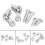 1 inch Adjustable Rear Lowering Kit Aluminum for Dyna 95-05 2