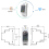 Convertitore da RS485 a WiFi per guida DIN, dispositivo seriale, server 3