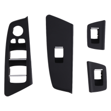 Cubierta del interruptor de la ventana de la puerta interior del coche para RHD negro