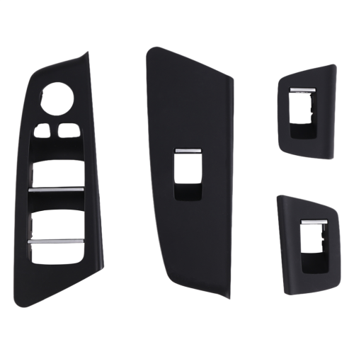 Car Interior Door Window Switch Cover for RHD Black
