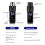 Convertitore per microfono wireless UHF XLR, trasmettitore ricaricabile 48V 3