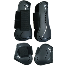 1 Set Pferdebeinschutzstiefel aus PU-Neopren, Pferdeschienenstiefel, Größe M