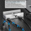 USB 3.0 Typ C HUB Aluminiumlegering Extern Multiports Splitter 4