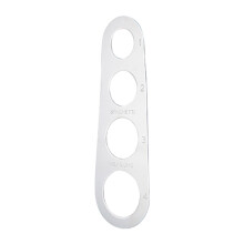 Outil de mesure de cuisine polyvalent pour les pâtes et-Argent