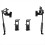 2 Pieces Black Adjustable Embroidery Hoop Stand for Handiwork 1