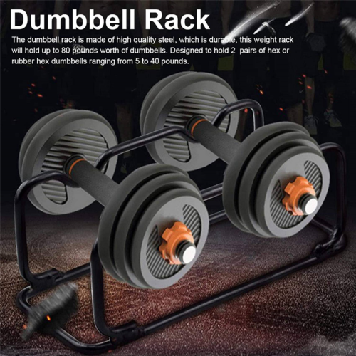 Small Dumbbell Stand Rack, Compact Steel Rack Barbell Storage Rack 2