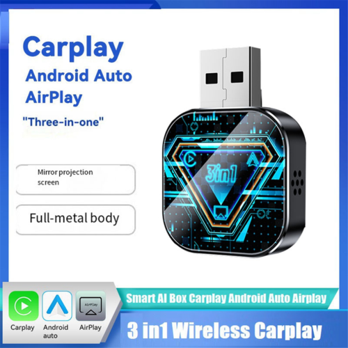 Kabelloser CarPlay-Adapter USB-Dongle AI AirPlay Android Auto 1