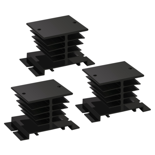 Solid State Relay Heat Sink, 3PCS Aluminum Heatsink PID Heat Sink 1