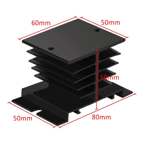 Solid State Relay Heat Sink, 3PCS Aluminum Heatsink PID Heat Sink 2