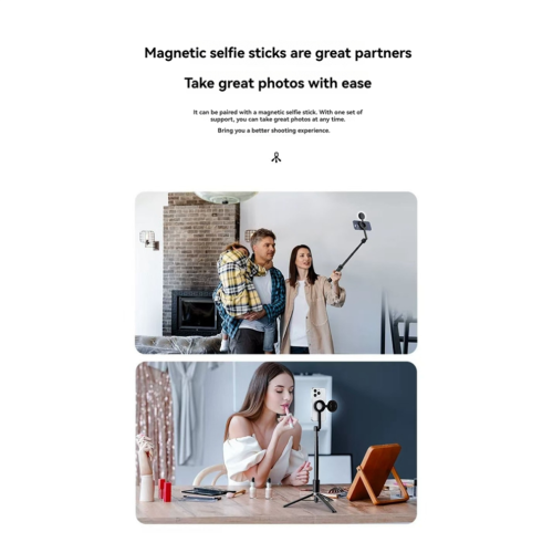 Trípode para teléfono 1. Palo selfie extensible para teléfono Android A 2