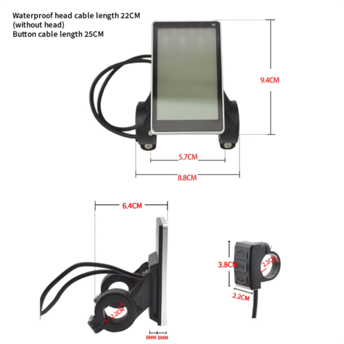 Universal Electric Bike LCD Display Screen