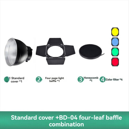 BD-04 Abschirmklappenfilter mit Wabengitter und 4-Farben-Gelfilter 2