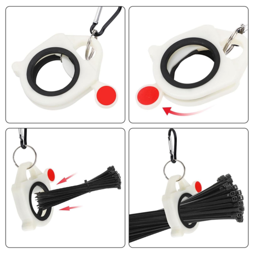 10Pcs Fluorescent Cable Tie Organizer Storage Cable Tie Holder 2