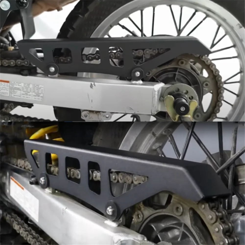 Protezione catena moto, copri pignone guida 2