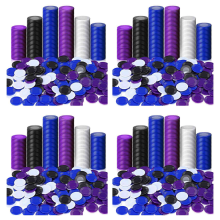 400 bitar plastpokermarker spelmarker 4 färger räknarkort, 2