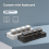 MK424BT 4-Key Mini Customized Keyboard With Mechanical Switch Black 1