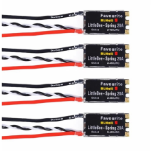 4 Stück 20A ESC BLHeli-S Elektronischer Drehzahlregler mit Unterstützung für DSHOT600