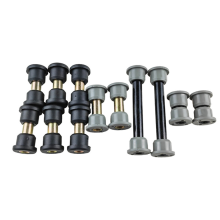 Kit di riparazione boccole in gomma per piastra in acciaio del braccio oscillante per Club Car
