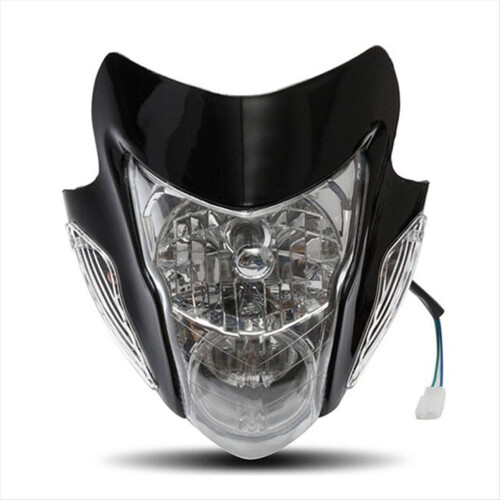 Faro delantero universal para moto de cross Ghost Face con intermitentes