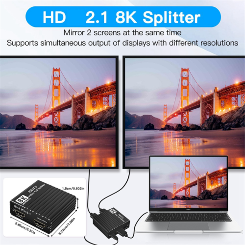 Διαχωριστής 8K 2.1 8K 60hz 4K 120hz για υπολογιστή 1