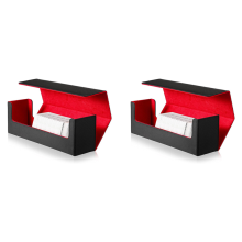 Scatola da scrivania per 400 carte da gioco (Nero+Rosso)