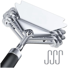 Grill Brush and Scraper Bristle Free,Stainless Steel BBQ Brush