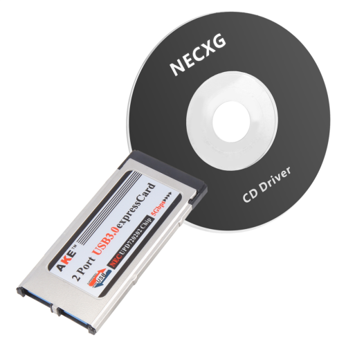 Κάρτα Express Card 2 θυρών USB 3.0, υποδοχή 34 χιλιοστών, προσαρμογέας P 2