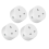 4 Pcs Tuya Zigbee Smart Socket 16A Home Powers Monitor DIY UK Plug 1