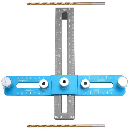 Handle Punching Positioner Installation Tool Blue+Gray 2