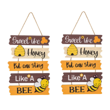 Type a Home Door Decoration, Bee Welcome Sign Front Door Decoration