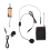 Set di microfoni wireless con cuffie, microfoni lavalier, microfoni da bavero e microfoni da cintura. 3