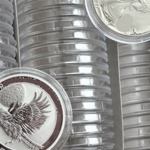 Transparent Coin Boxes 100Pcs 1Oz 40mm Capsules Cases Commemorative 1