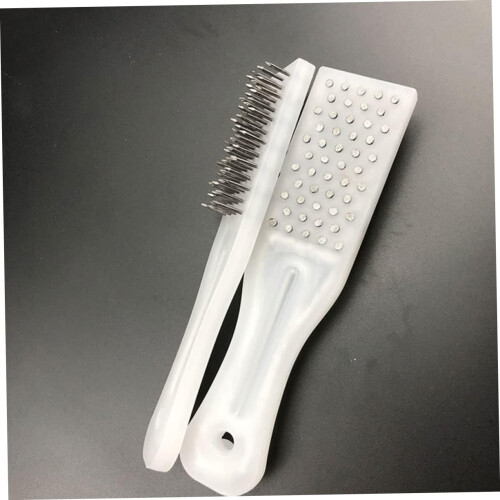 2 pieces fish scale scraper with plastic handle and steel teeth 2