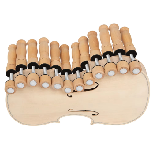 10pcs Simple Root Violin Clamp Solid Wood Clamps Top & Back Clamps 1