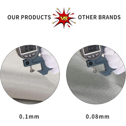 Ύφασμα Faraday Ύφασμα προστασίας Emf 39"x43" Χαλκός νικελίου Ακτινοβ 1