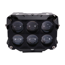 Motorfiets 6-lens schijnwerper werkende mistlampen projector koplamp