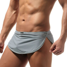 Spandex Underwear Men's Sexy Briefs Cotton Boxer Shorts XL Black Grey Slim Fit Trousers