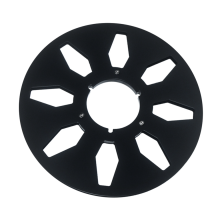 Lege bandspoel van aluminiumlegering, accessoires voor bandrecorders, zwart