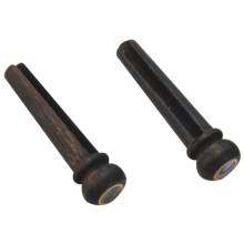 6 st svarta ebenholts skalgitarr stallbensstift set med abalone prick