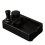 Storage Base Coffee Tamper Knocking Box Powder Distributor Black 1