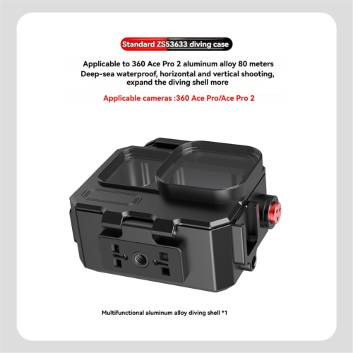 263FT/80M Waterproof Case for AcePro2 Underwater Diving 1